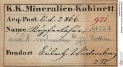 Etiketten zu Azurit (NHMW-MIN-At227)